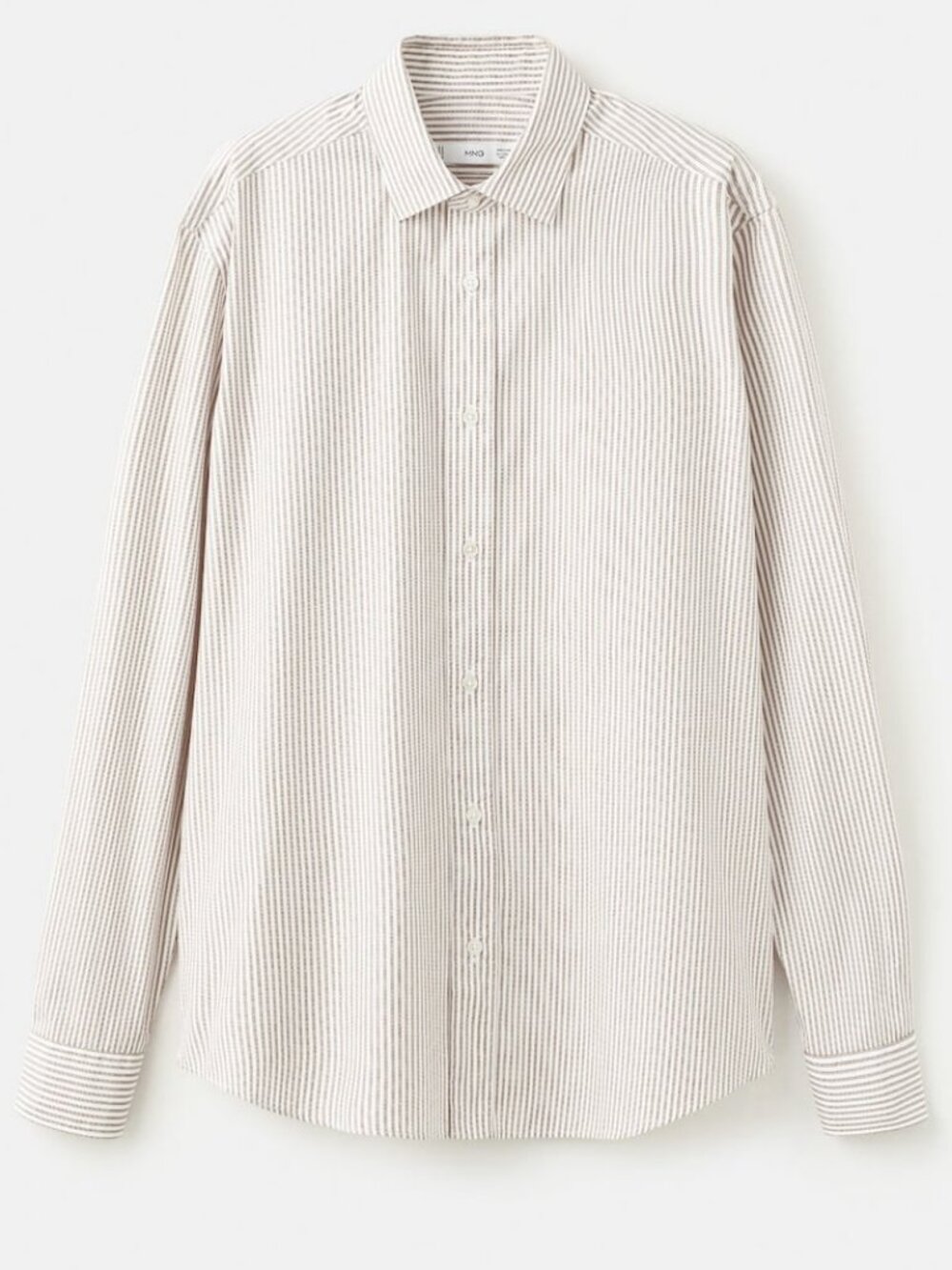 Regular fit striped cotton shirt